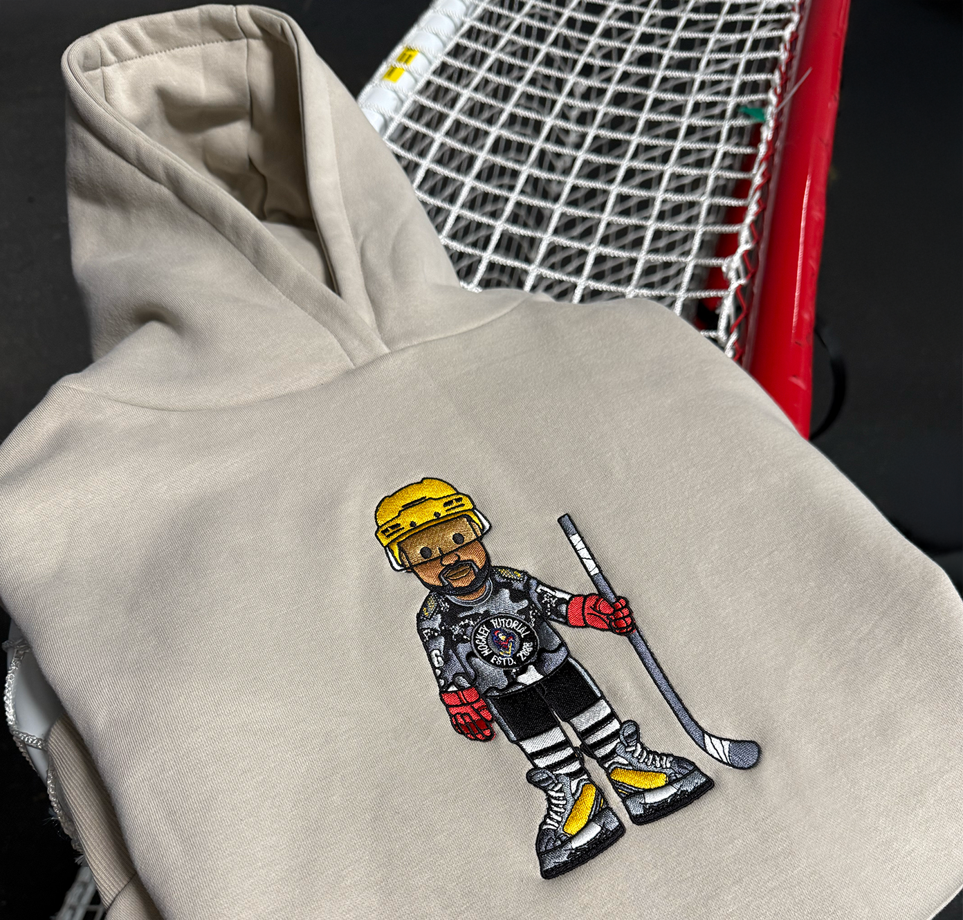 2025 Premium Limited Embroidered Hockey Tutorial Character Hoodies & Sweatshirts