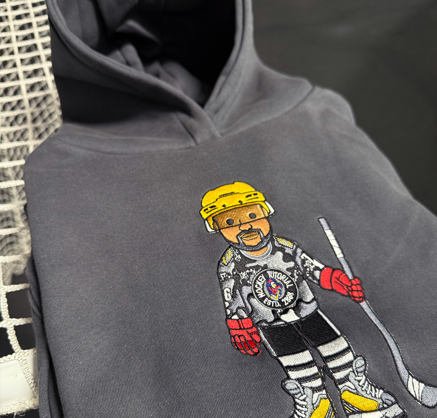 2025 Premium Limited Embroidered Hockey Tutorial Character Hoodies & Sweatshirts